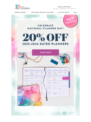 Erin Condren - Your 2025 Plans Deserve This Sale.