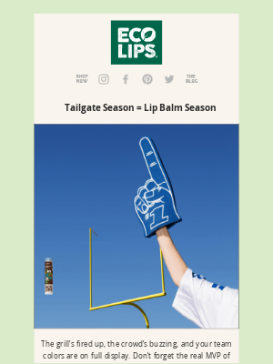 Eco Lips - Bleachers, Brats & Balm - It's Game Time!