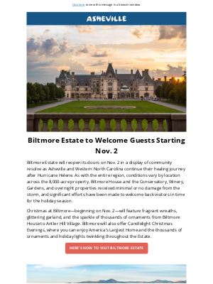 Visit Asheville - Biltmore Estate & Local Businesses Reopen Doors + How to Live Stream Concert for Carolina