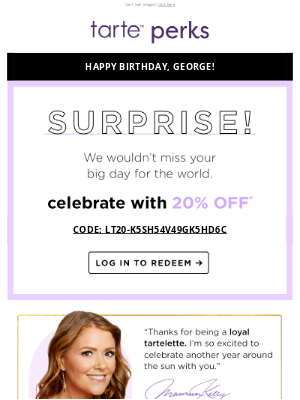 Tarte Cosmetics - LAST CALL: 20% OFF