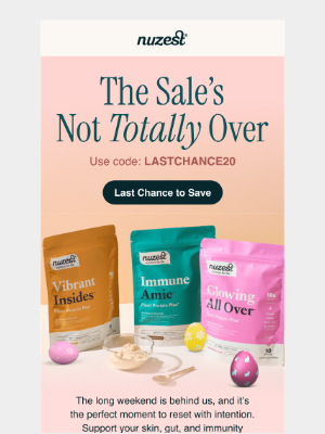 Nuzest (New Zealand) - Still Time to Save 20%