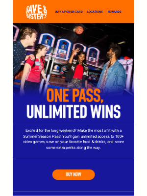 Dave & Buster's - Unlock Your Weekend Win