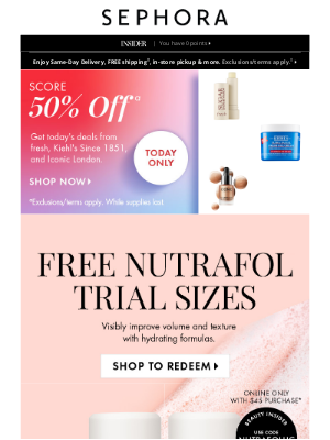 Sephora - Nurture and fight against damage with Nutrafol