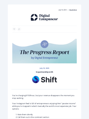 Shift - 🏖️ Stop selling your time