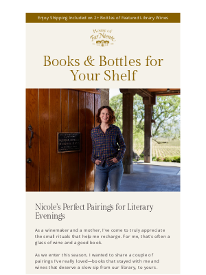 Far Niente Winery - Open a Bottle, Open a Book