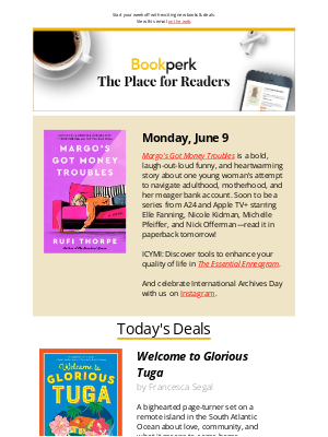 HarperCollins - Your perks for Monday