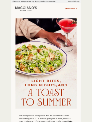 Maggiano's Little Italy - Your new go-to summer spot? We’ve already set the table
