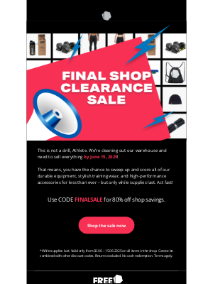 Freeletics - FINAL SHOP CLEARANCE SALE