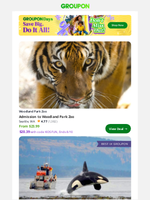 Groupon - Admission to Woodland Park Zoo