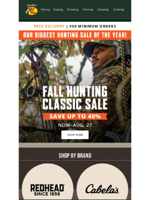 Bass Pro Shops - Fall Hunting Classic – Big Savings, Big Brands