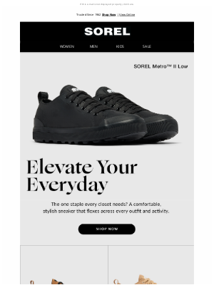 SOREL - His sneaker must-haves
