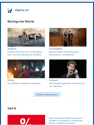 Galaxus (Switzerland) - Ein Monument des Kinos: «Interstellar» kehrt zurück auf die grösste Leinwand