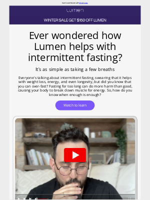 Lumen - What’s the best time to break your fast?