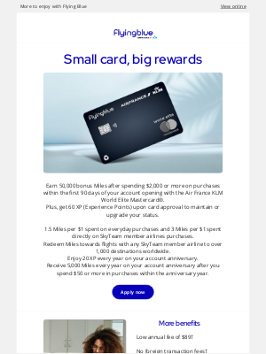 KLM - Air France KLM World Elite Mastercard® comes with incredible benefits