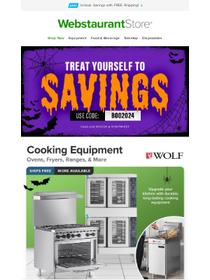 WebstaurantStore - Your big, boo-tiful savings await