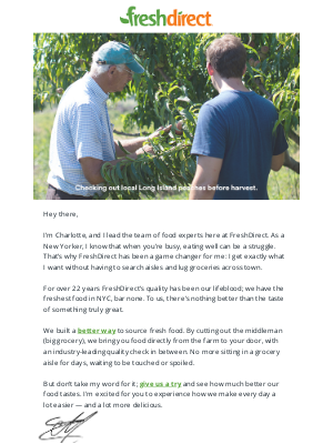 FreshDirect - Welcome to a better way to grocery shop