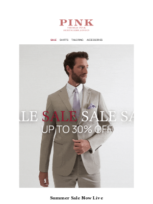 Thomas Pink (United Kingdom) - Summer Sale Now On | Up To 30% Off