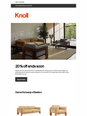 Knoll - Ends soon: 20% off