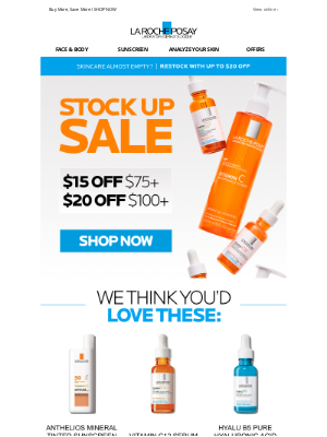 La Roche-Posay - Stock up on your La Roche-Posay favorites!