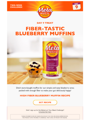 Metamucil - Day 9 calls for a fiber-tatsic muffin recipe 🧁
