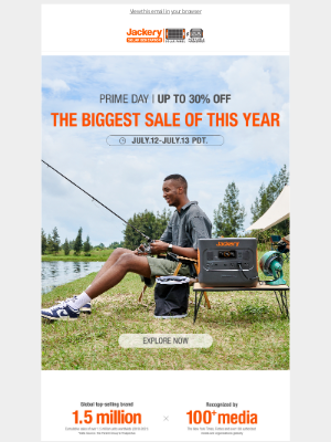 Jackery - UP TO 30% OFF! Jackery PRIME DAY is here…