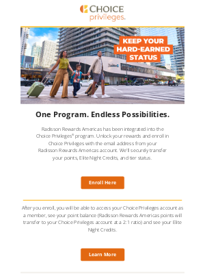 Country Inns - Upgrade Your Account – Enroll in Choice Privileges and Access New Rewards!