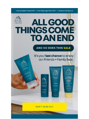 Oars + Alps - FINAL HOURS: 20% off + Free Gifts