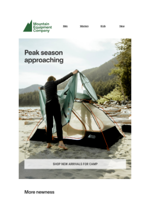 MEC (Canada) - New gear for the season landing