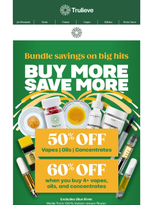 Trulieve - 🔥 Up to 60% Off Oils, Vapes & More!