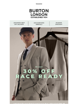 Burton (United Kingdom) - 📣 PSA: At Least 30% Off Race Day Attire