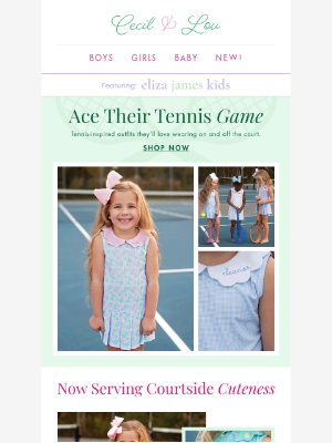 Smocked Threads by Cecil and Lou - 🎾 Game, Set, Match: Darling Tennis Styles!