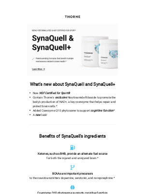 Thorne - Say hello to the newly formulated SynaQuell & SynaQuell+