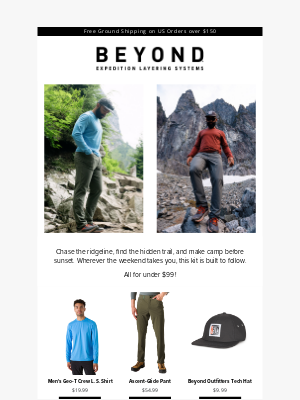 Beyond Clothing - Pack Light. Move Fast. Gear Up for Under $99