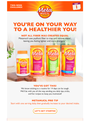 Metamucil - Ready, Set, Activate! 💪You’re 14 days away from a better you
