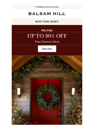 Balsam Hill - Still On: Up to 30% Off Trees, Greenery, Décor