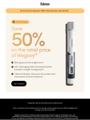 hims - NEW: Save 50% on Wegovy®