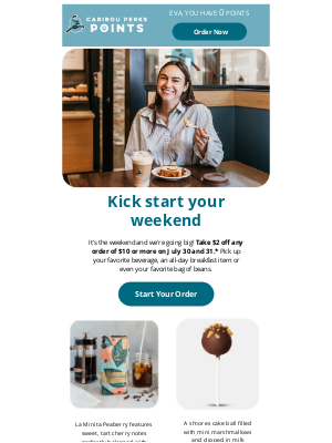 Caribou Coffee - Spend $10, Get $2 Off