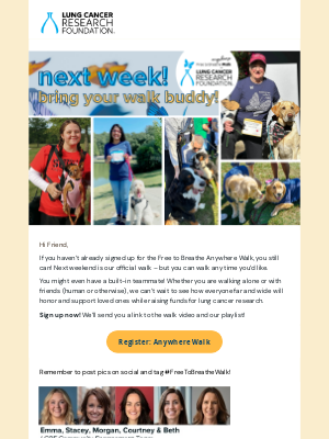 Lung Cancer Research Foundation - It's not too late!