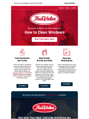 True Value - 🧽 How to Clean Windows, Inside & Out