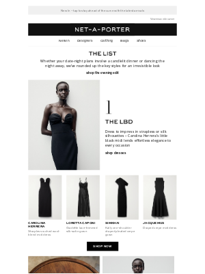 NET-A-PORTER - 5 must-have styles for an irresistible date-night look