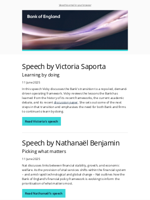 Bank of England - Speeches by Victoria Saporta and Nathanaël Benjamin