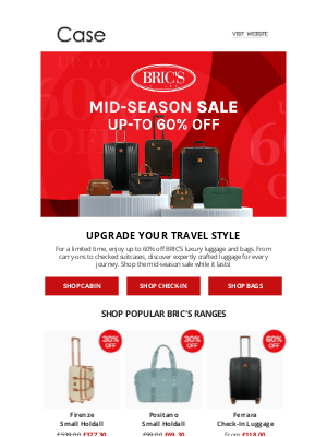 Case Luggage - Bric’s Luggage Mid-Season Sale – Up To 60% Off Amalfi, Firenze & More