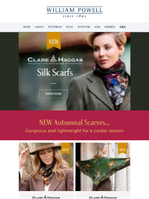 William Powell - Wrap Up in Clare Haggas' Latest!🧣