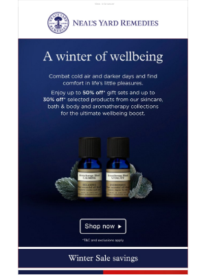Neal's Yard Remedies - Winter Sale | NEW lines added