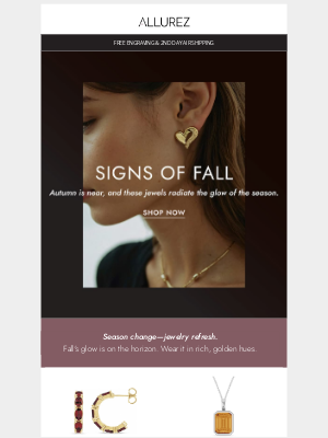 Allurez - Your fall jewelry palette is here 🍂
