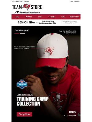 Tampa Bay Buccaneers - Now Available! The Official Gear Of Training Camp