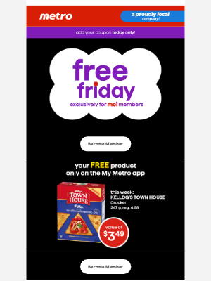 Metro (Canada) - Today's Exclusive Product! No Purchase Required.