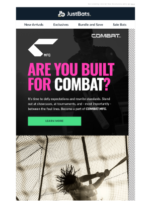 JustBats - Are you built for COMBAT? 