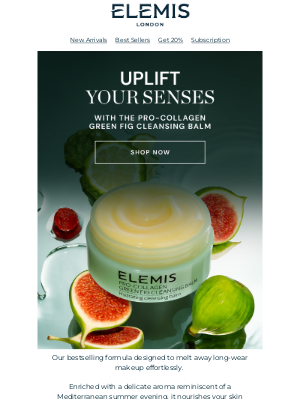 ELEMIS - Did You Hear!? Green Fig Cleansing Balm Has Returned✨