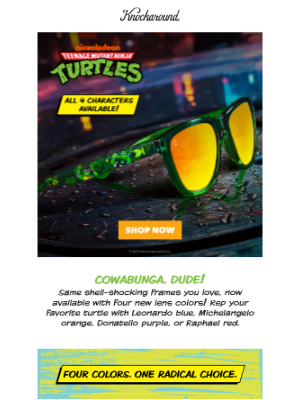 Knockaround - New TMNT Drop: Rep Your Turtle 🐢